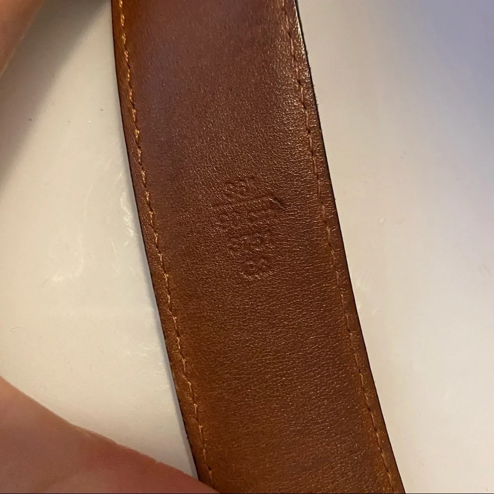 Vintage‎ Coach brown leather belt